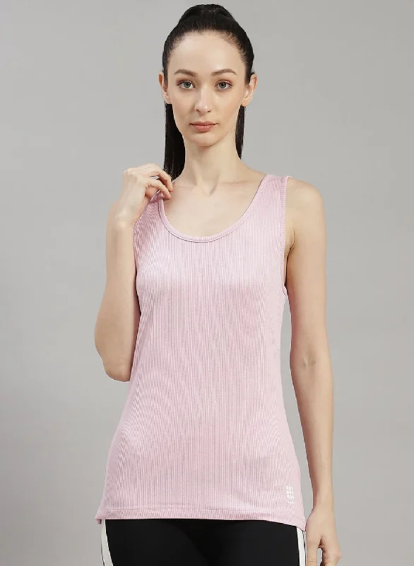 Women Purple Solid Top Sharp Women's Italian