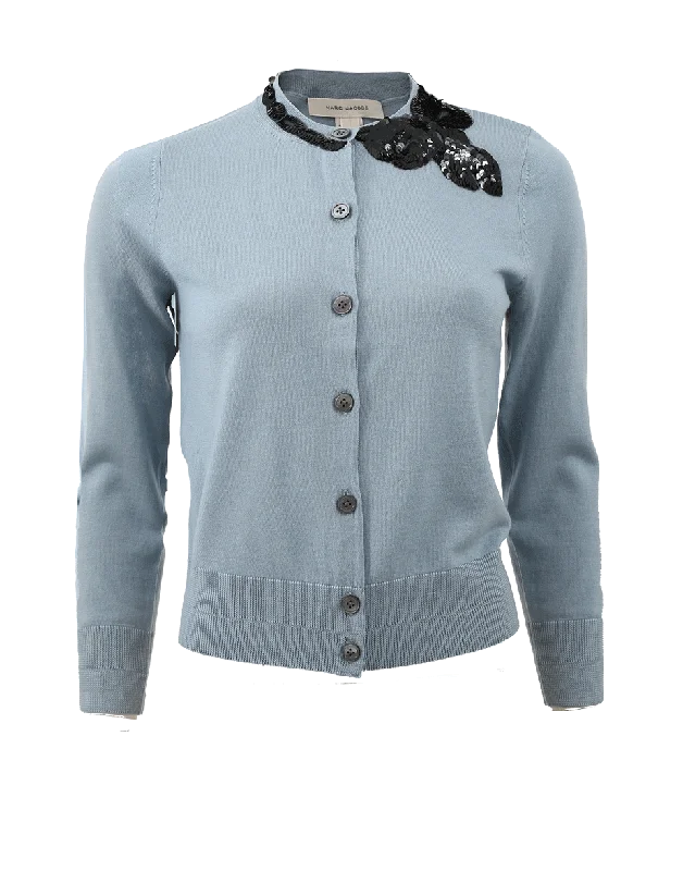 Embroidered Classic Cardigan Refined Women's Classic 
