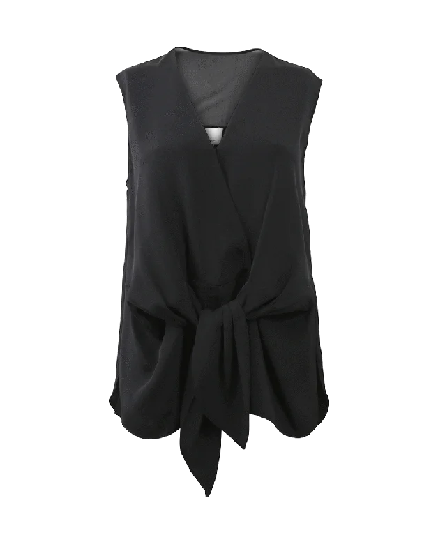 Front Knot Top Relaxed Women's Beachy