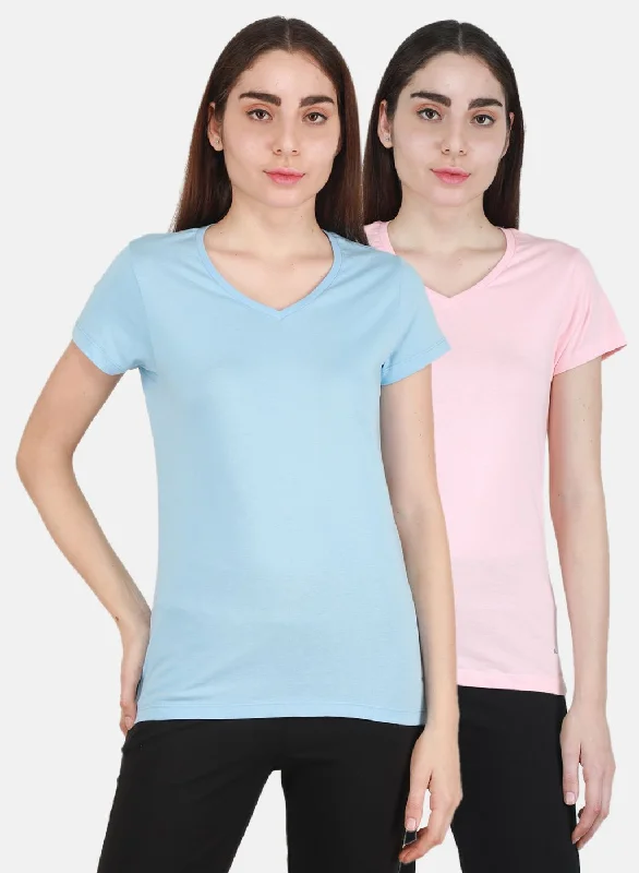 Women Blue & Peach Solid Top 2 Pc Set purpose
