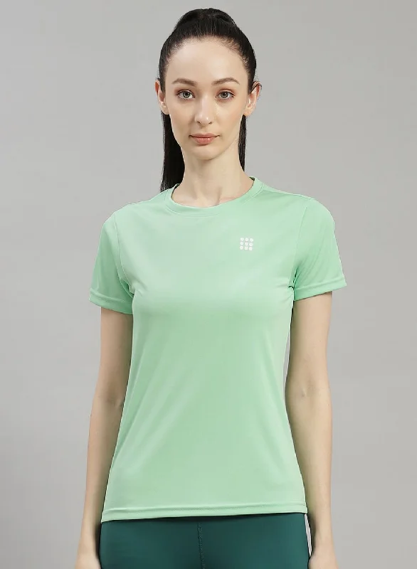 Women Green Solid Top Vacation