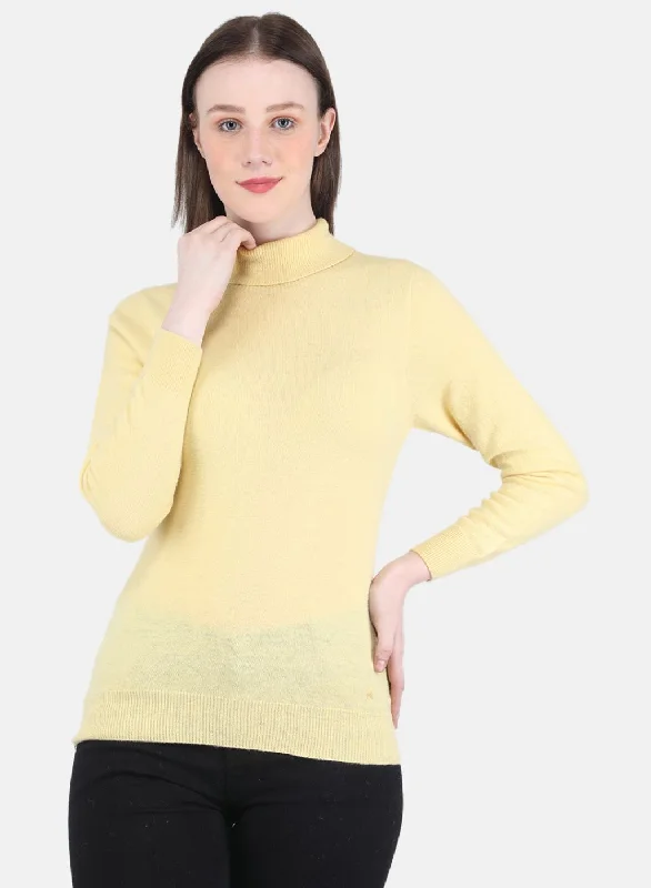 Women Yellow Solid Top performance