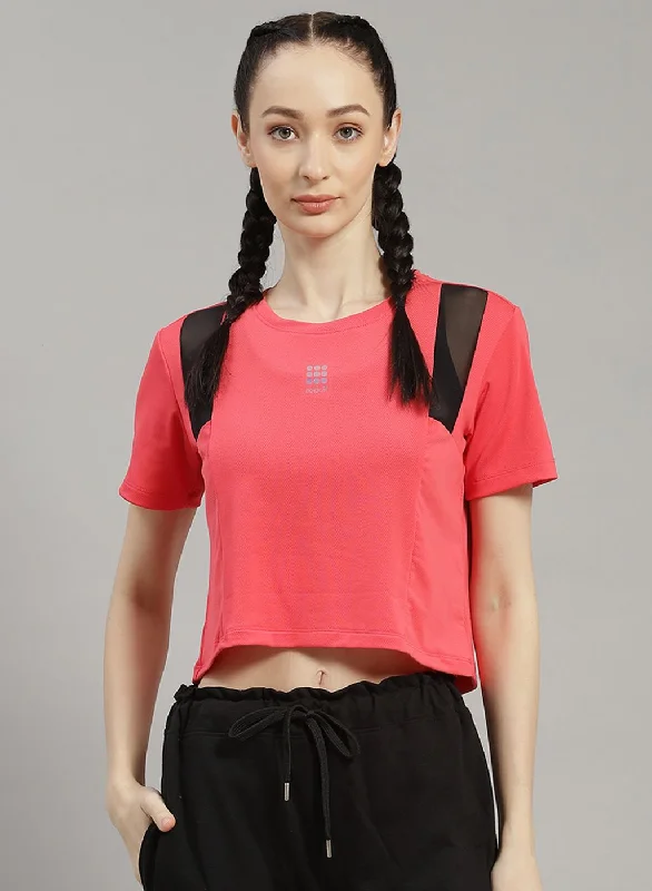 Women Pink Solid Top garde