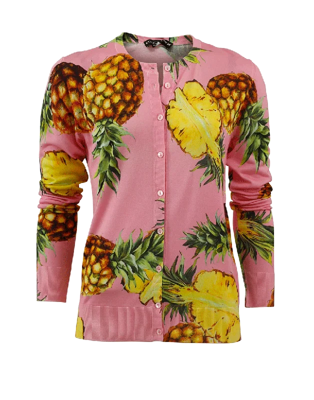 Pineapple Cardigan Sporty Women's Tennis