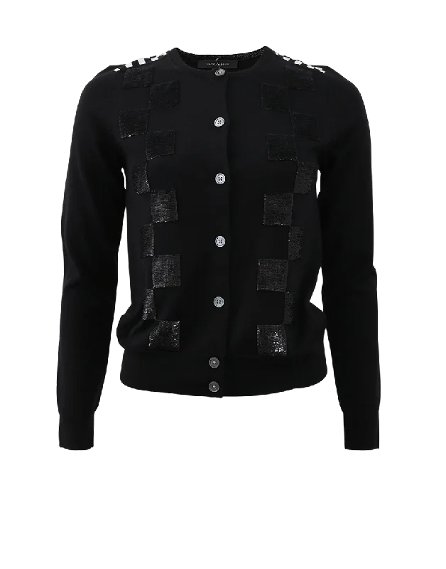 Checkered Cardigan Dynamic Women's High - energy
