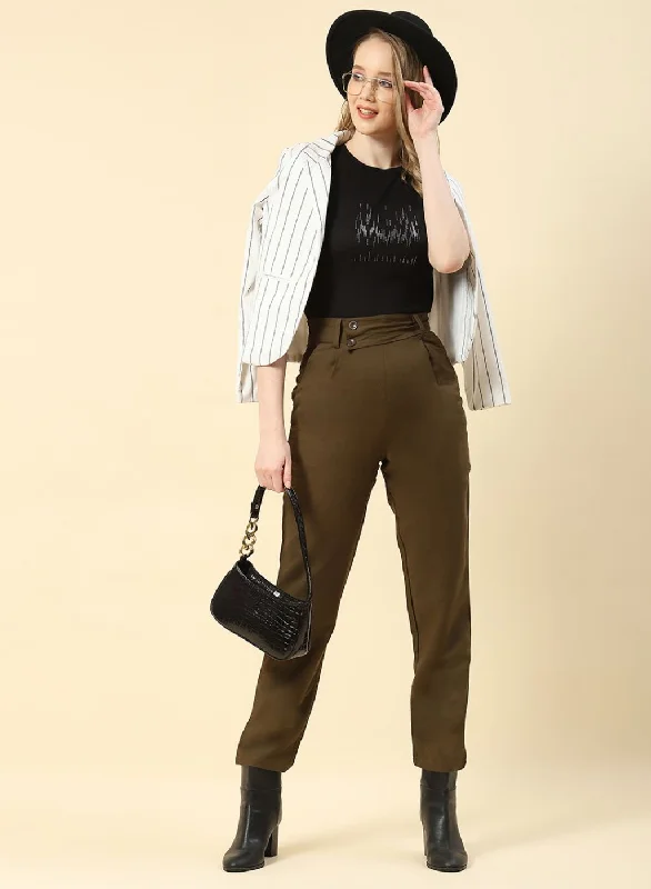 Women Black Plain Top Elegant Women's Formal 