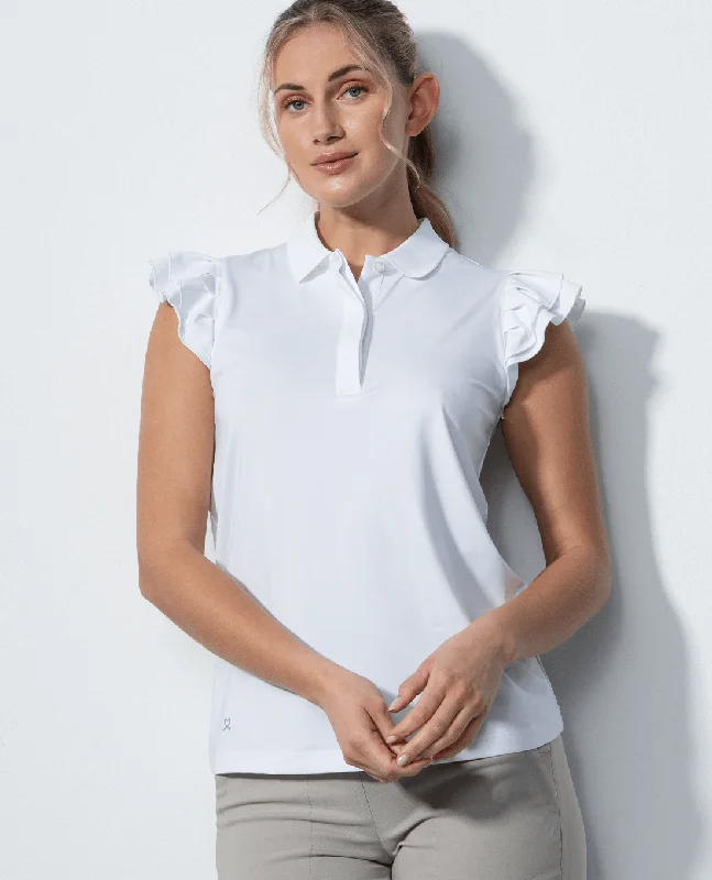 DAILY SPORTS Albi Sleeveless Polo 169 White Earthy Women's 