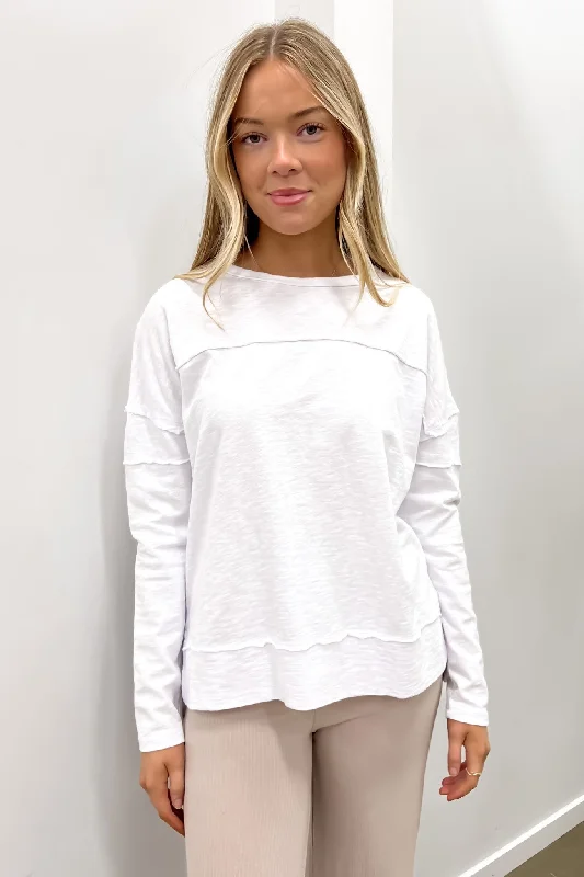 Jayne Throw On Top White Sophisticated Women's 