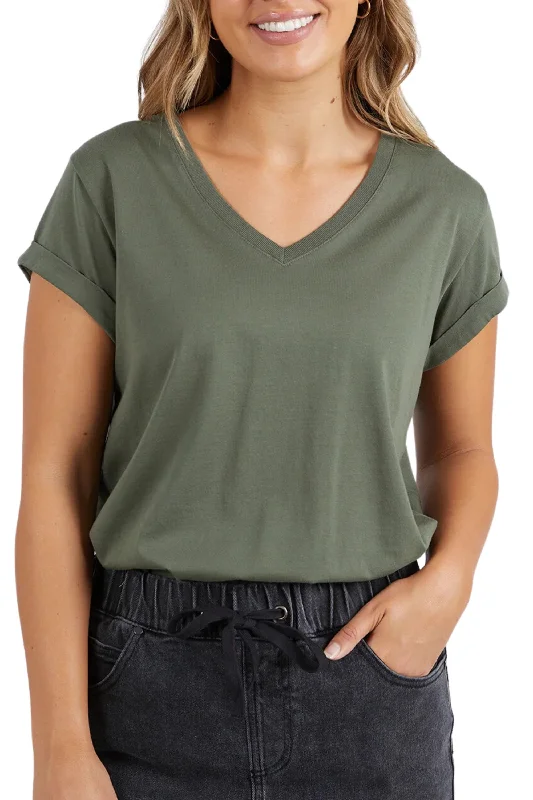 MANLY VEE TEE - 55X0183 Minimalist Women's Casual