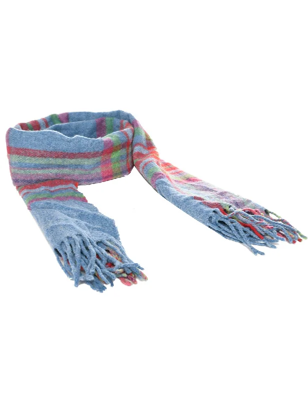 Checked Winter Scarf - M Tough Women's Military - inspired