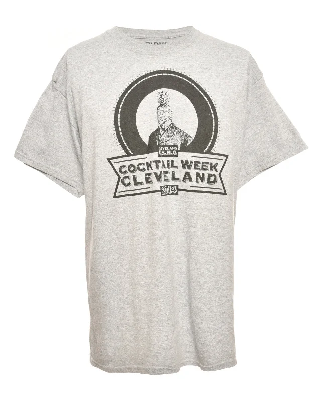 Cocktail Week Cleveland Printed T-shirt - S Hip Women's Urban