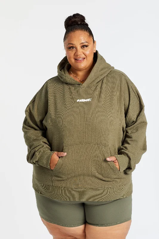 HINE HOODIE DUSTY SAGE Minimalist Women's Casual