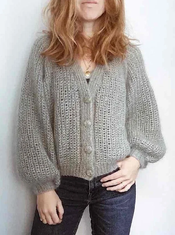 Cardigan No 4 by My Favourite Things Knitwear, Silk Mohair yarn kit (excl pattern) Athletic Women's 