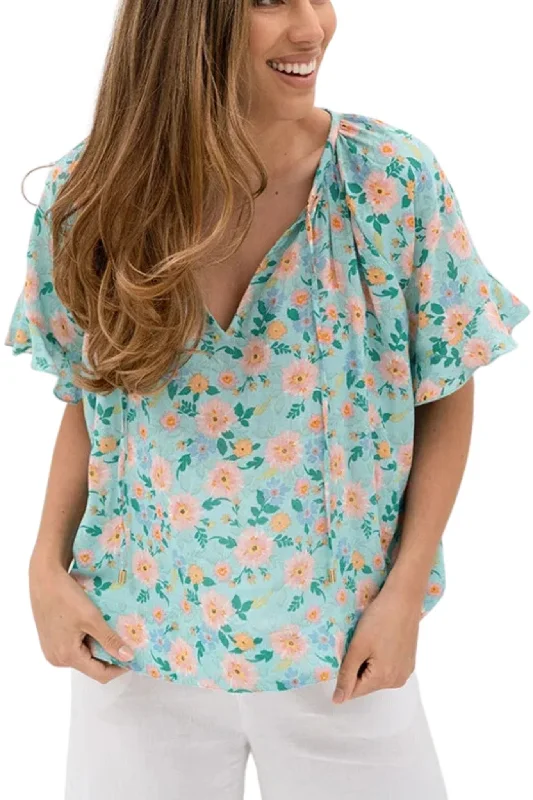 STARDUST BLOOM BLOUSE - HS23219 Casual Women's Loose - fitting
