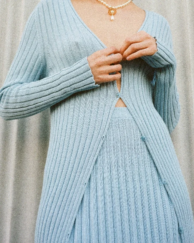 Long cardigan in fine cotton Traditional Women's Wool