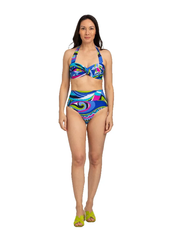 Puglia Twist Front Bandeau with Back Ties and Neck Strap (PL-137) Casual Women's Japanese 