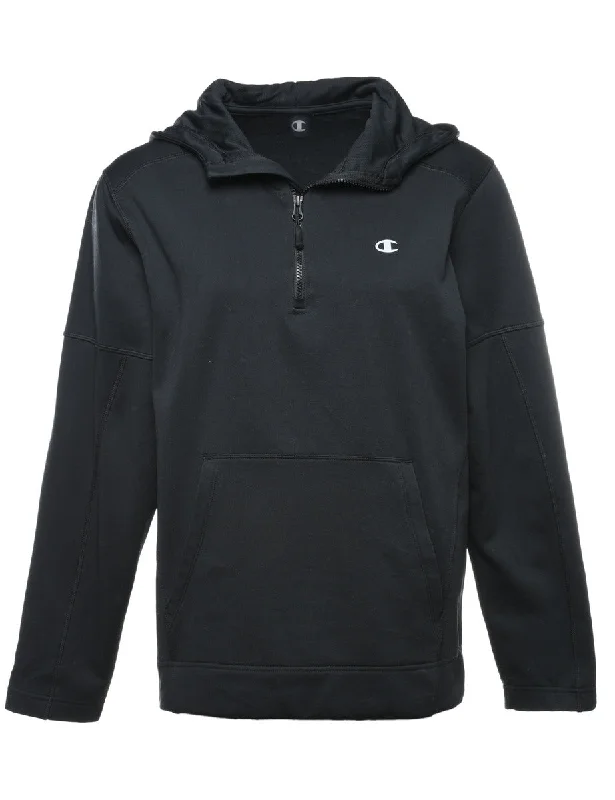 Black Printed Sweatshirt - M Preppy Women's College