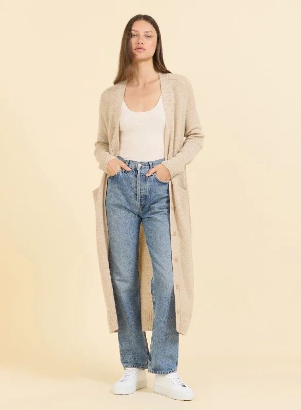 Morgan Cashmere Duster - Oatmeal