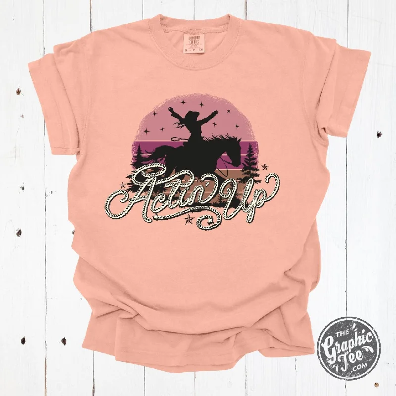 Actin' Up Pigment Dyed Tee Elegant Women's 