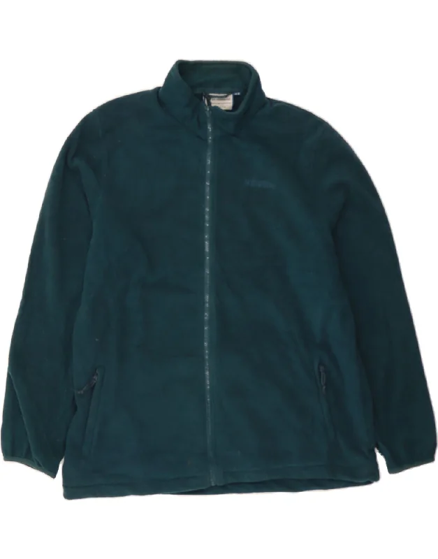 MOUNTAIN WAREHOUSE Womens Fleece Jacket UK 20 2XL Green Polyester Women