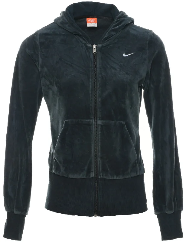 Nike Velour Hooded Sweatshirt - M Refined Women's Classic 