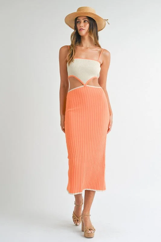 Cabana Escape Sleeveless Knit Midi Dress Australian Beach