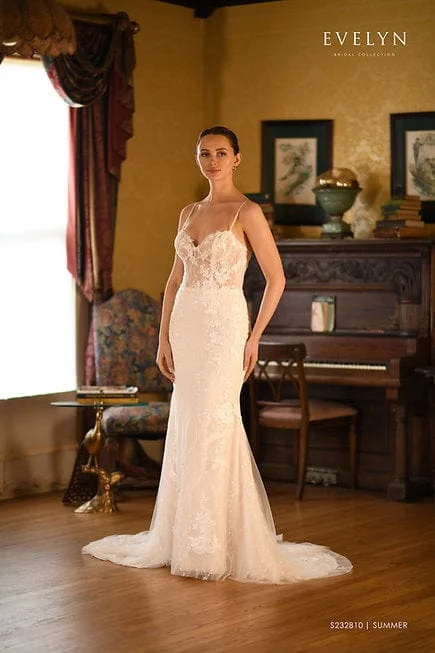 Evelyn Bridal Summer - Size 10 Refined Women's Hand - crafted
