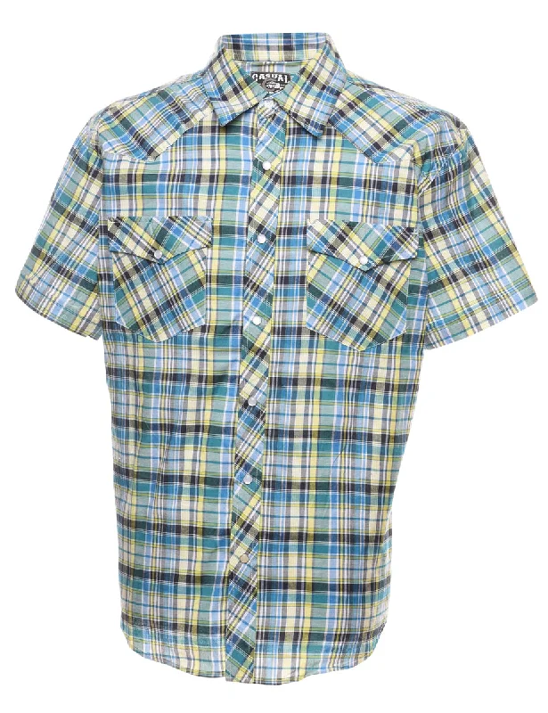 Checked Western Shirt - L European