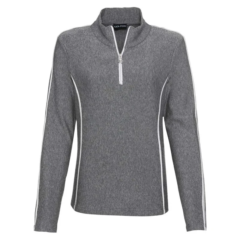 Golfino Anastasia Troyer Top - Grey Geometric