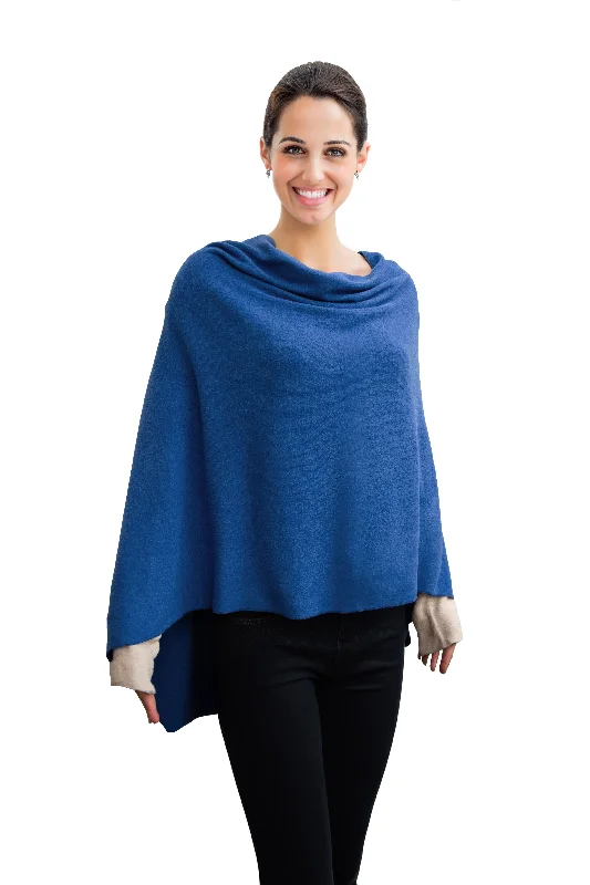Comfort Luxe Collection Cozy Knit Poncho Street