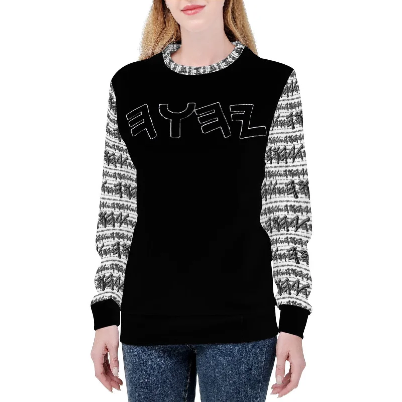 Most High God - Yahuah 01-01 White Ladies Designer Sweatshirt Sleek Women's 