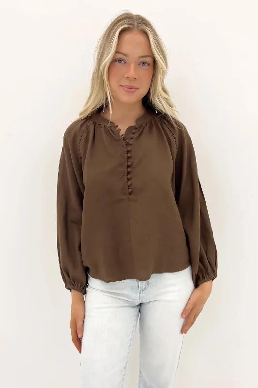 Sardinia Blouse Cafe Noir Elegant Women's Formal 