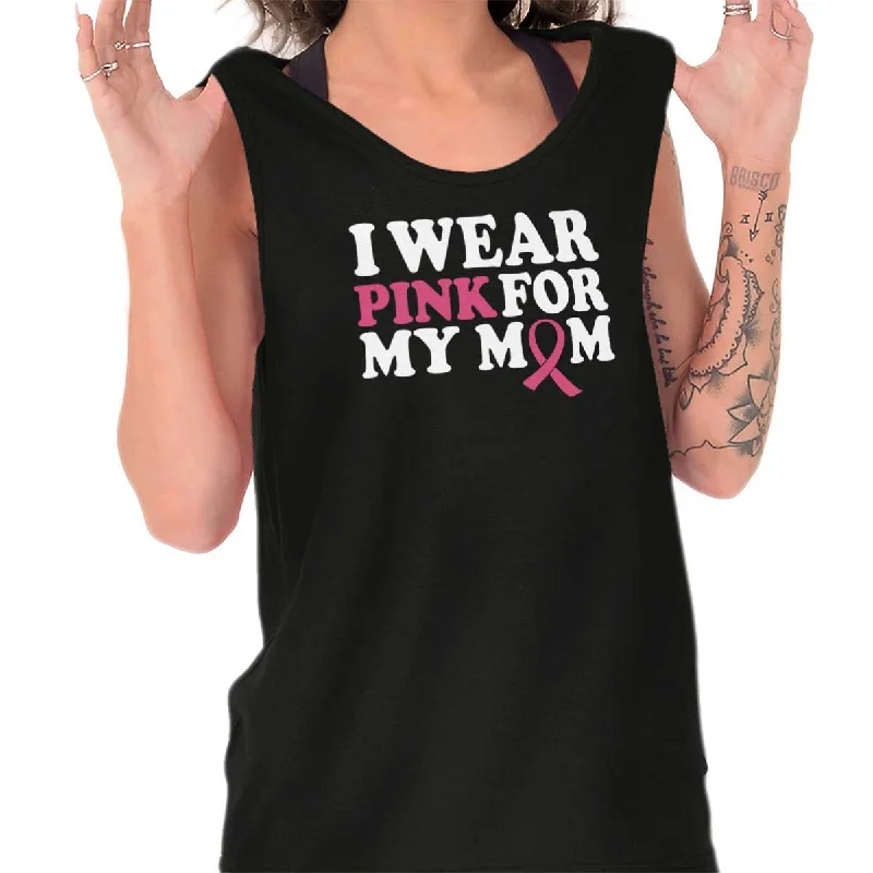 Wear Pink For My Mom Tank Top Disco