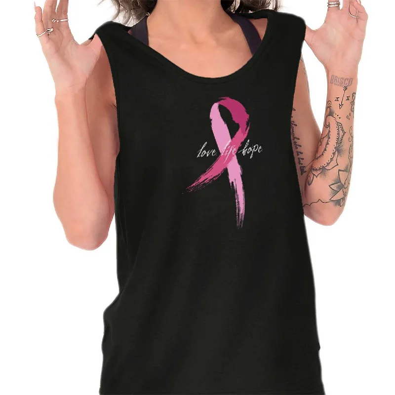 Breast Cancer Awareness Tank Top Stylish Women's Neon
