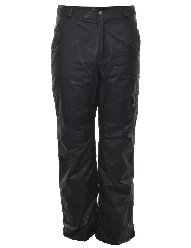 Columbia Black Ski Trousers - W28 L31 Traditional Women's Wool