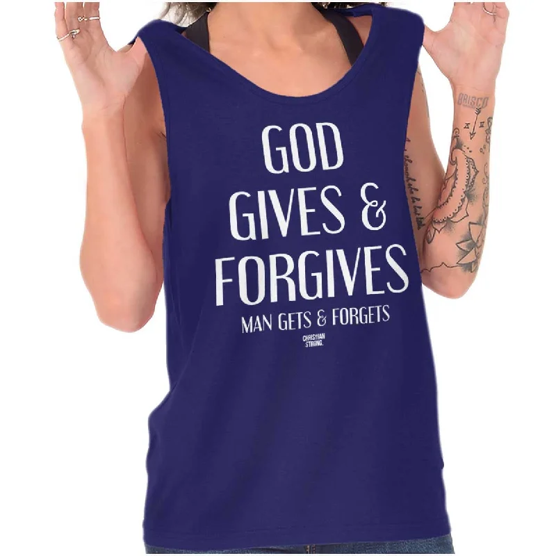 God Forgives Tank Top Refined Women's Velvet