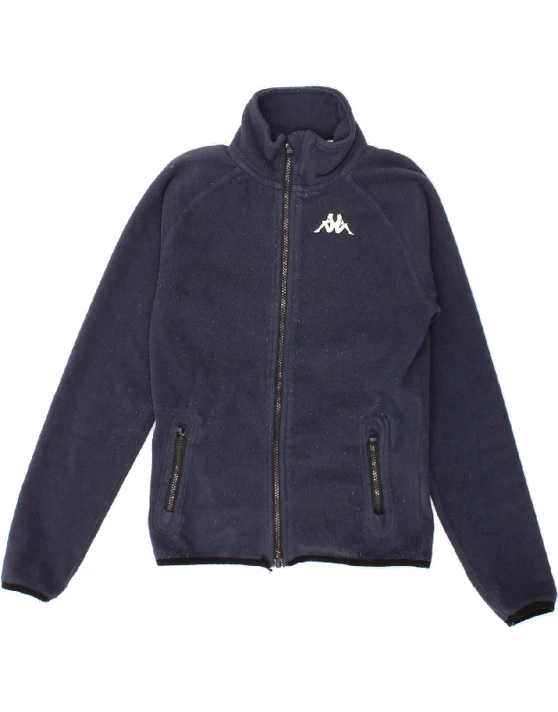 KAPPA Womens Fleece Jacket UK 12 Medium Navy Blue Polyester Trendy Women's Oversized KAPPA Womens Fleece Jacket UK 12 Medium Navy Blue Polyester Trendy Women's Oversized