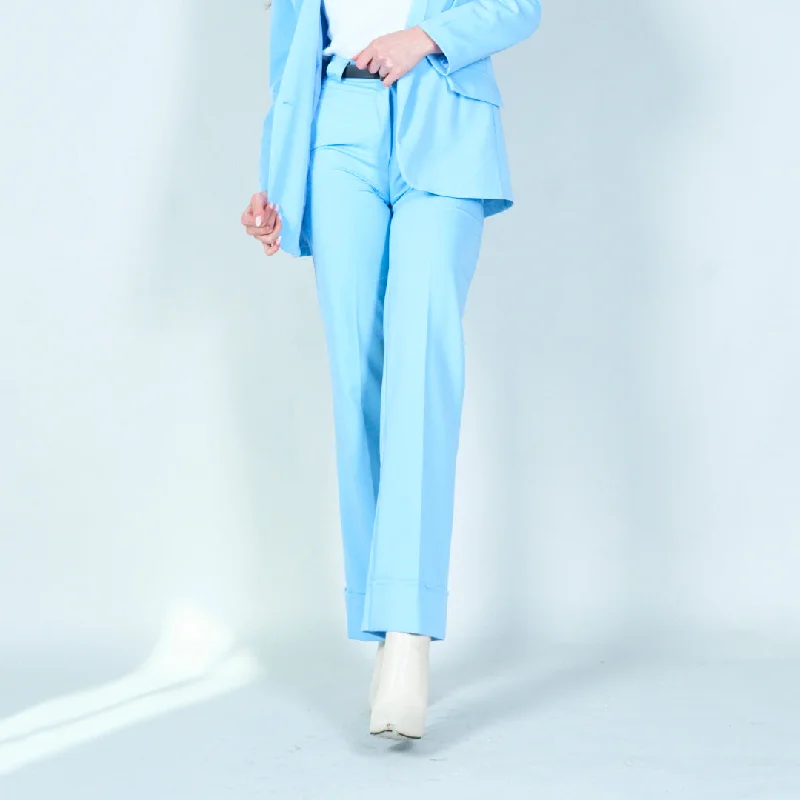 Cuffed trousers with belt wholesale Earthy Women's Hemp - based