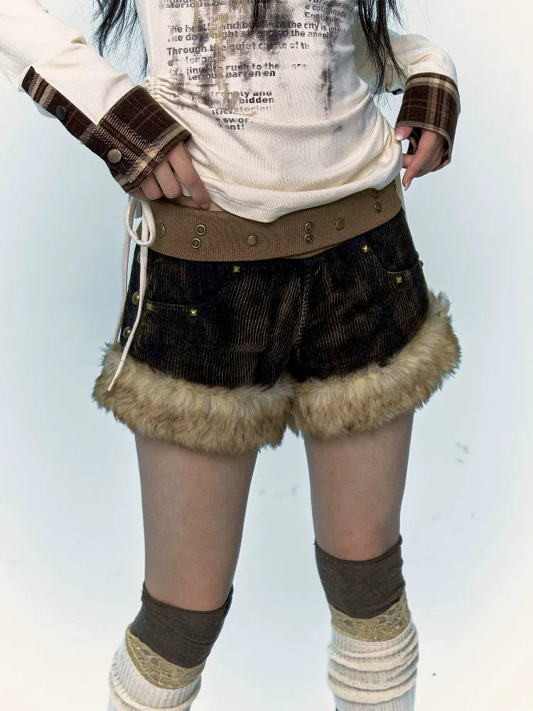 Corduroy A-line Shorts【s0000011430】 Elegant Women's Formal 