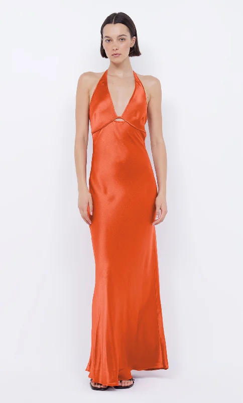 ZARIAH HALTER DRESS - FIRE RED Rugged Women's Outdoor 