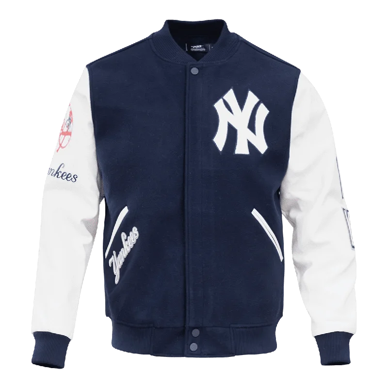 MLB NEW YORK YANKEES CLASSIC WOOL MEN'S VARSITY JACKET (MIDNIGHT NAVY)