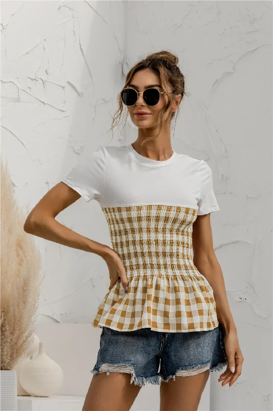 Julia Fashion - Tight Waist-line Spring Fall Top Scandinavian