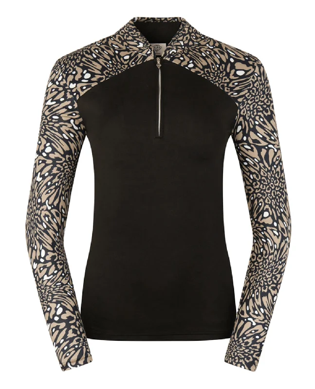 PURE GOLF Maple Winter Polo Shirt 002 Wild Truffle Earthy Women's 
