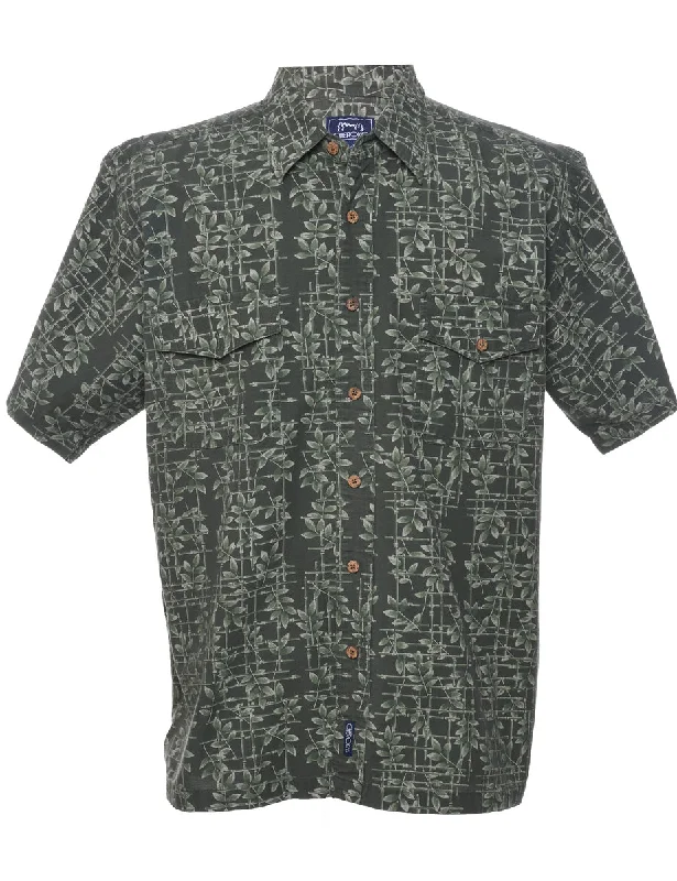 Cherokee Hawaiian Shirt - L Traditional Women's Wool