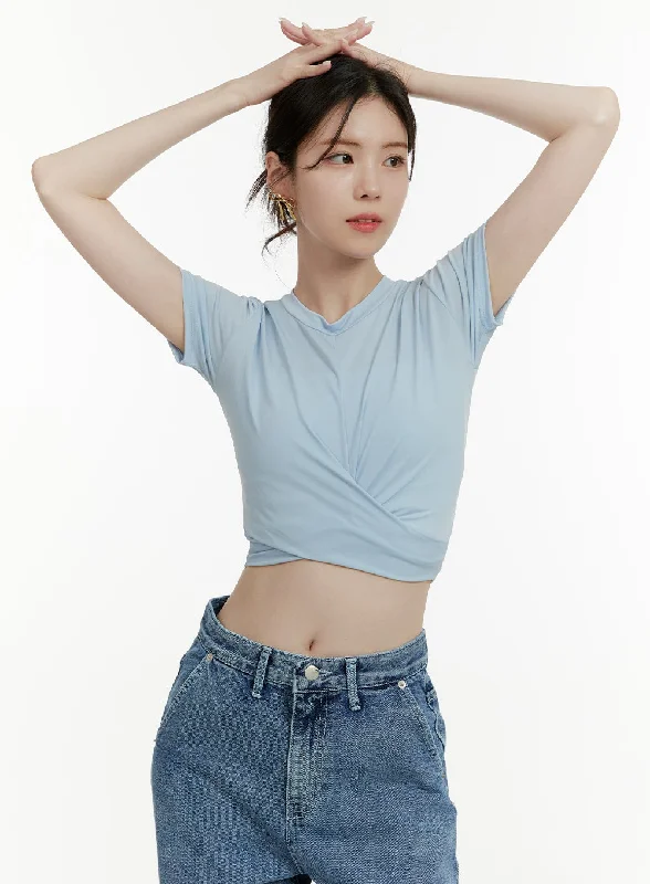 Twist Crop Top OA405 Casual Women's Japanese 