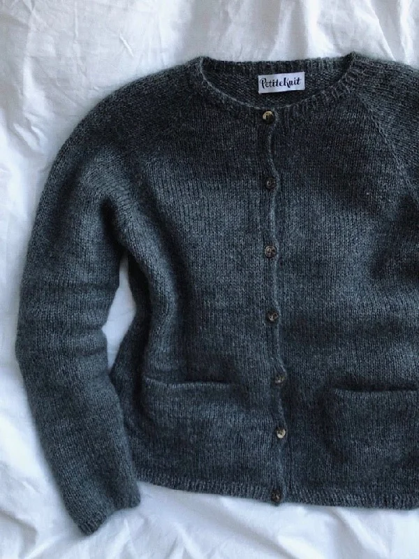 Copenhagen cardigan by Petiteknit, No 1 knitting kit Polished Women's Silk