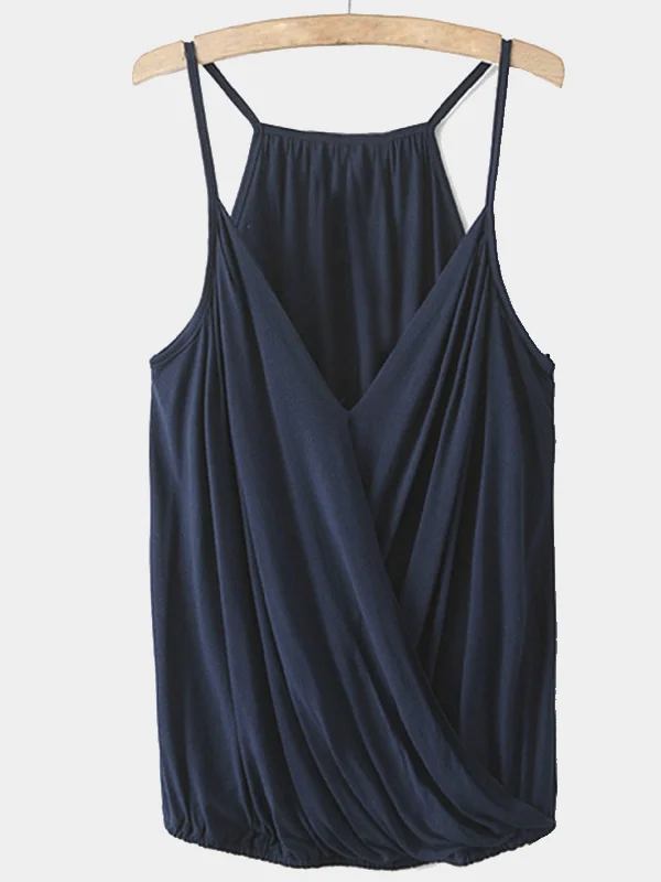 OEM ODM Sleeveless Navy Camis Trendy Women's Oversized