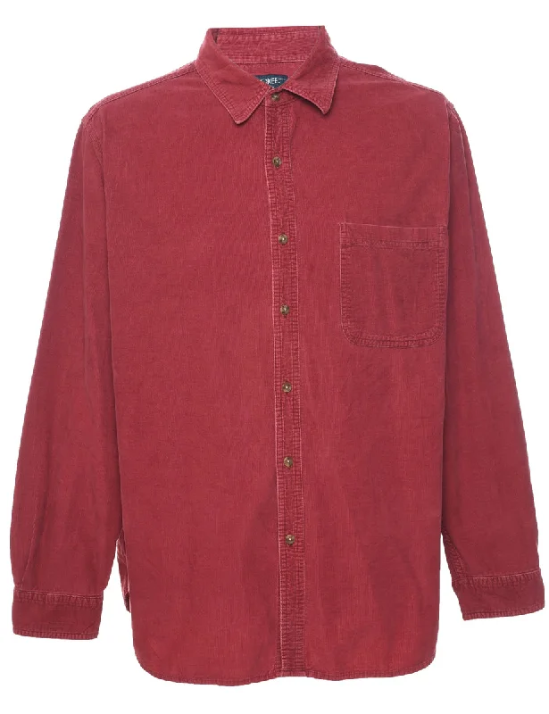 Cherokee Corduroy Shirt - L Feminine Women's Soft 