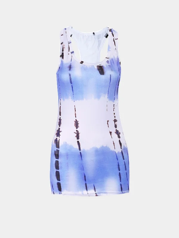 Custom Dye Printing Scoop Neck Tank Top Tough Women's Military - inspired