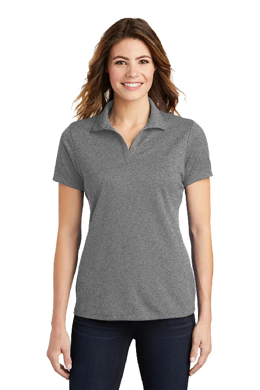 Sport-Tek Womens RacerMesh Moisture Wicking Short Sleeve Polo Shirt - Heather Grey Streetwear Style for Sport-Tek Womens RacerMesh Moisture Wicking Short Sleeve Polo Shirt - Heather Grey Streetwear Style for